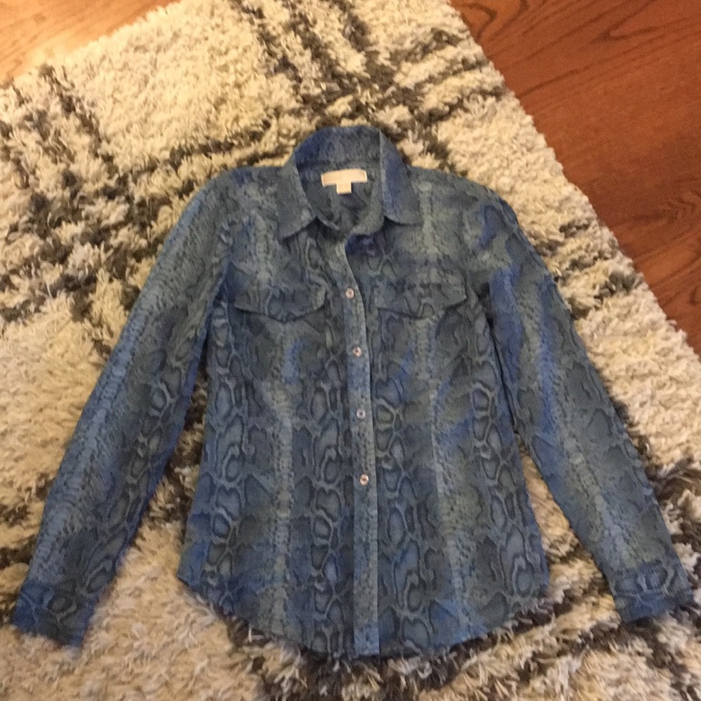 Michael Kors Snake Print Blouse